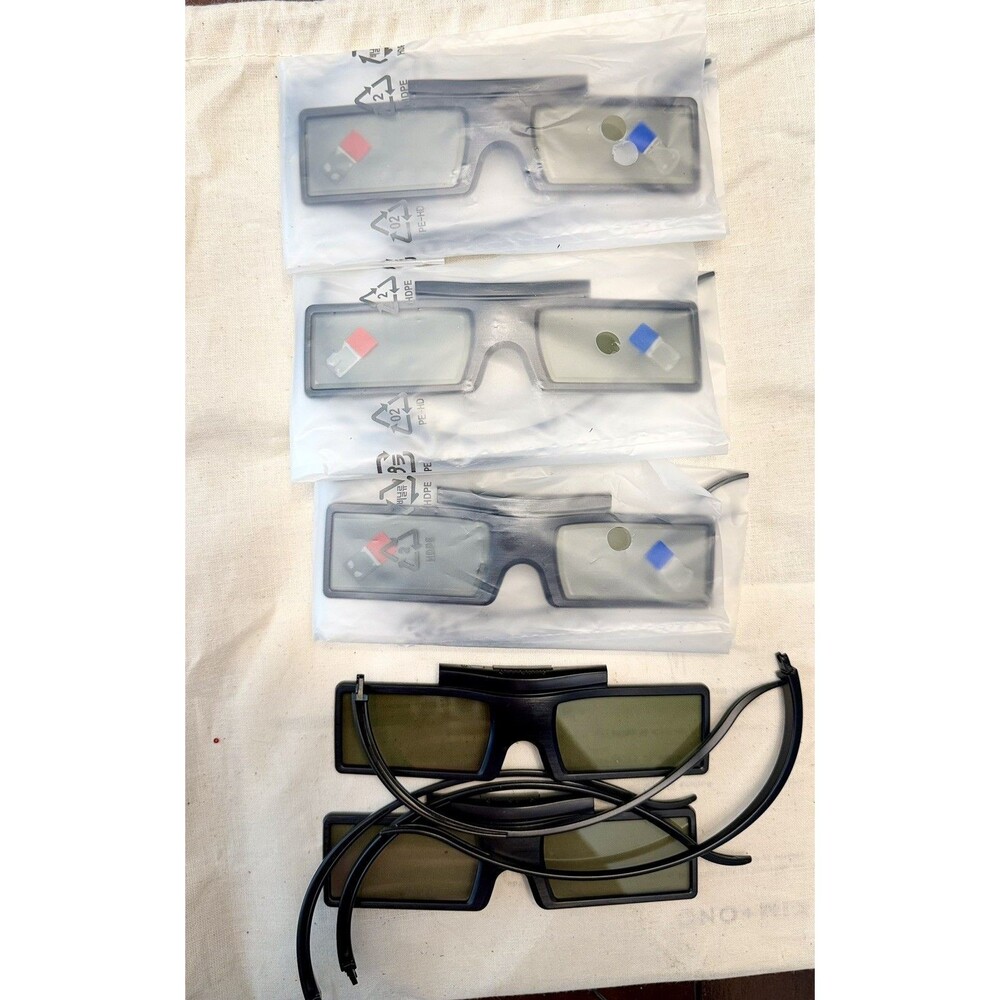 4X New Genuine SSG-4100GB 3D Active Shutter Glasses For Samsung TV